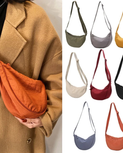 Casual Nylon Hobos Crossbody Bag for Women Designer Shoulder Bags Large Capacity Tote Lady Travel Shopper Bag Female Purses 2025