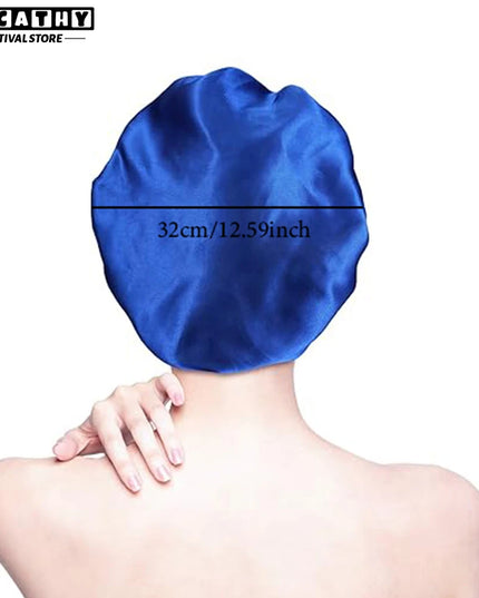 Hair Bonnet For Sleeping Women Wide Brim Sleep Cap Hair Bonnet For Curly Hair Showercap Children Men