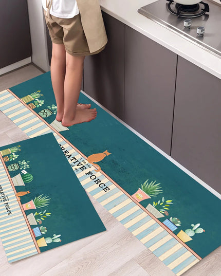 Non-slip Kitchen Mat Long Rugs Crystal Velvet Carpet for Living Room Absorbent Foot Mats Bedroom Doormat Alfombra Small Rugs