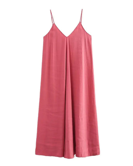 MUJER Black Slip Long Dresses for Women Red Draped Summer Dress Woman 2025 Sexy Backless Maxi Dress Women Summer Beach Dresses