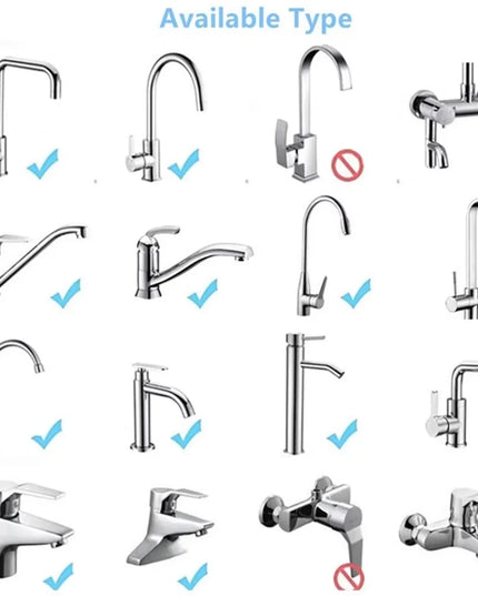 720° Rotatable Universal Kitchen Faucet Anti-Splash Aerator Bathroom Tap Head Wash Basin Tap Extender 2 Water Flow Mode Adapter
