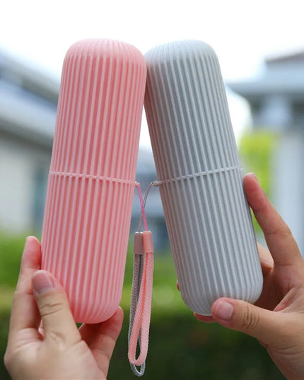 Travel Portable Toothbrush Cup Bathroom Toothpaste Holder Storage Case Box Organizer Travel Toiletries Storage Cup New Creative