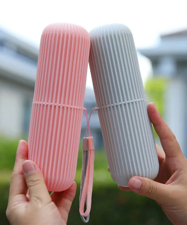 Travel Portable Toothbrush Cup Bathroom Toothpaste Holder Storage Case Box Organizer Travel Toiletries Storage Cup New Creative