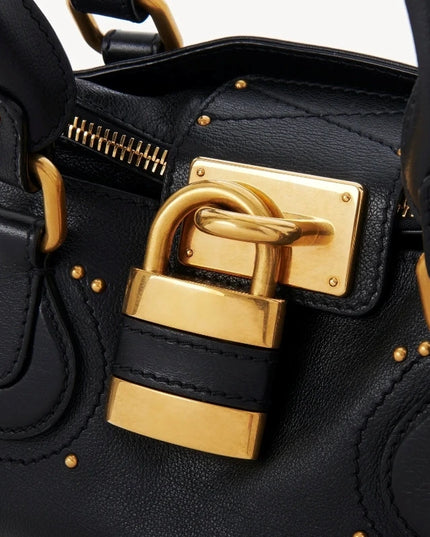 PADDINGTON BAG, Women's Uni Bag, Fashionable Top Handle Tote Bag with Golden Lock, Luxury Design Shoulder Handbags for Ladies