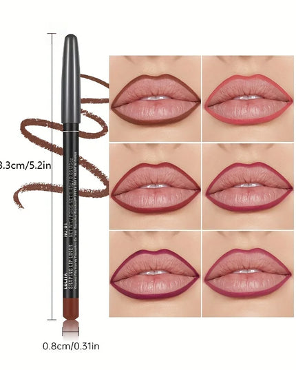 Luxury Matte Lip Liner, Long-Lasting, Smooth Application for Perfect Outline & Filling, Versatile Shades for All Skin Types