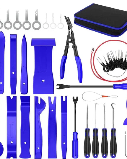 Car Interior Trim Removal Tool Kit, Auto Plastic Clips Puller Set for DIY Panel Disassembly