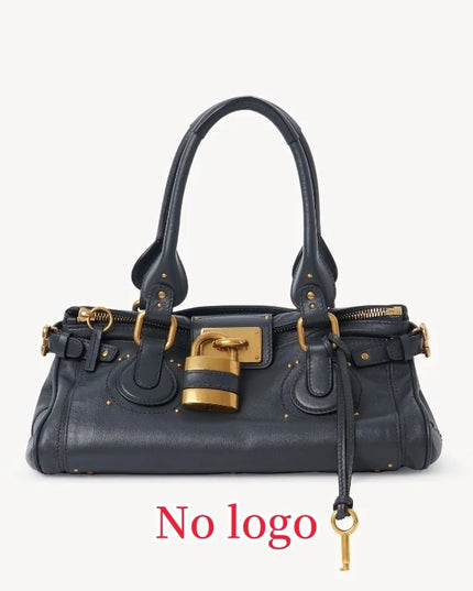 PADDINGTON BAG, Women's Uni Bag, Fashionable Top Handle Tote Bag with Golden Lock, Luxury Design Shoulder Handbags for Ladies