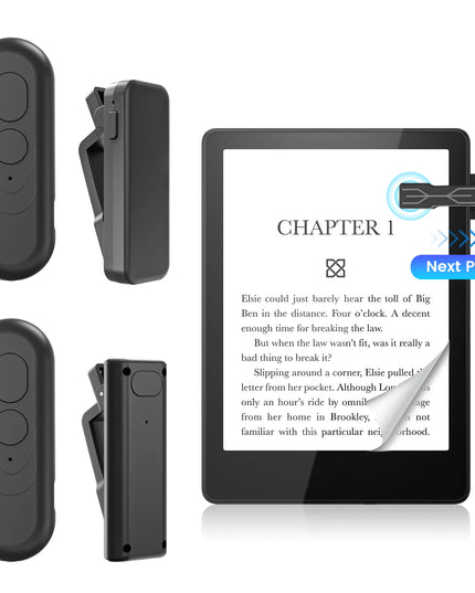 Page Turner for Kindle Paperwhite Kobo eReader Automatic Page Flipping Phone Camera Video Record Page Turner Remote Control