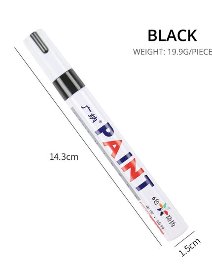 1Pc Car Oily Painting Pen Waterproof Permanent Graffiti Touch Up Tyre Marker Auto Rubber Tire Tread Mark Pen for Bike Cars Metal