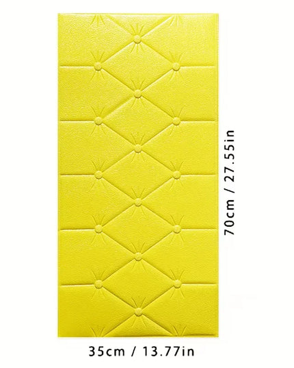 Tatami anti-collision soft foam pad 3D wall sticker wallpaper self-adhesive thick children's bedroom living room wall pad