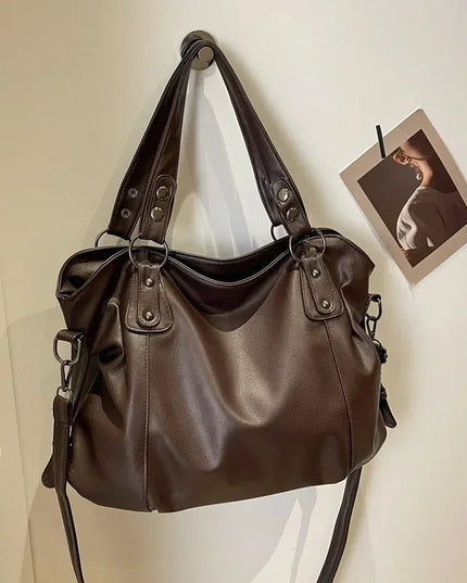 Soft Interior Compartment Shoulder Bags 2025 High Quality Contrasting Colors Bags for Women Fashion Zipper Pu Women's Handbags