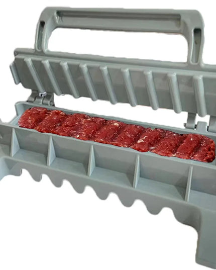 NewSingle Row Kebab Maker Bbq Meat Skewer Machine Kebab Press Maker Reusable Plastic Bbq Skewer Maker Kebab Preparation BBQ Tool