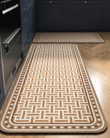 Non-slip Kitchen Mat Long Rugs Crystal Velvet Carpet for Living Room Absorbent Foot Mats Bedroom Doormat Alfombra Small Rugs