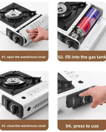 New Outdoor Cassette Stove Portable Outdoor Cass Hot Pot BBQ Gas Stove Household Gas Stove Butane Gas Stove
