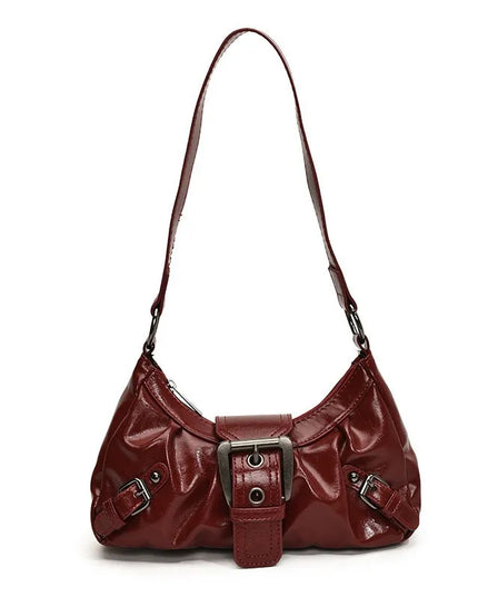 Y2K Retro Pleated Hobo Shoulder Bag for Women Hot Selling Maillard Style Underarm Bag Clutch Handbags for Travel Work Shopping