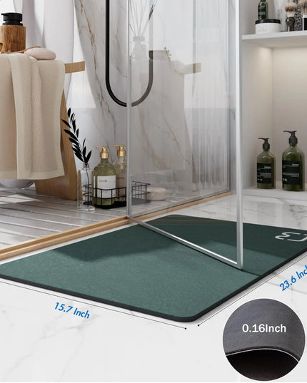 Diatomite Stone Bath Mat Diatomaceous Earth Bath Mat Rug Super Absorbent Non Slip 3.5MM Thickness Bathroom Mat Floor Bathtub Rug