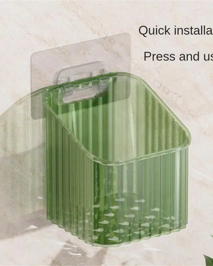 Household Storage Racks Wall-mounted No Punching No Trace Paste Multifunctional Kitchen Storage Racks Home Bathroom Accessories