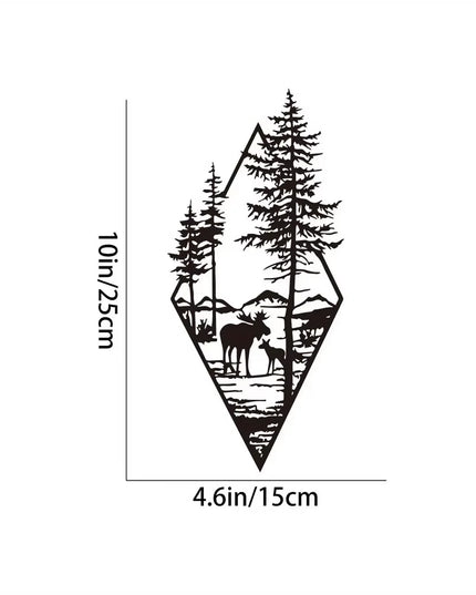 Mountain Wall Art, Mountain Waterfall Metal Wall Art Home Decor, Metal Wall Art, Home Decor Modern Art Wall Ornaments Artwork