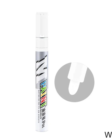 Car paint scratches repair brush pen waterproof water paint marker pen car tire tread care automotive  black white red silver