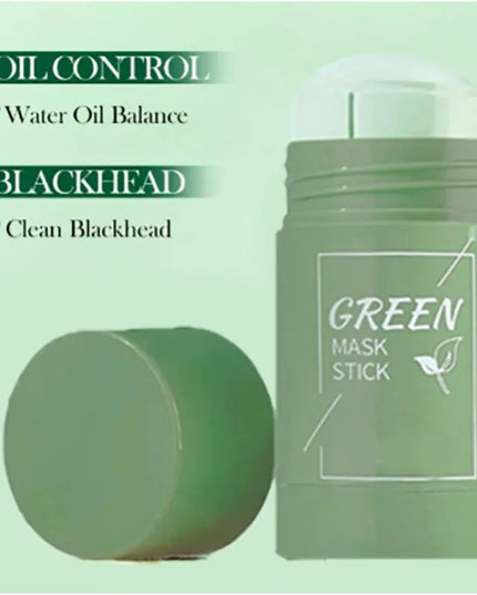 Face Clean Mask Green Tea Cleansing Stick Mask Shrink pores Deep Blackhead Remover facial Cleansing Moisturizing Mask 40g
