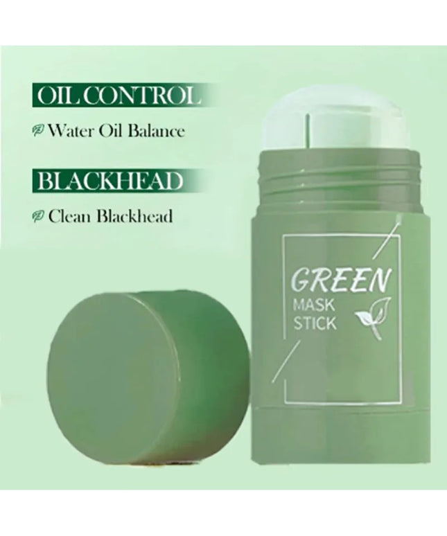 Face Clean Mask Green Tea Cleansing Stick Mask Shrink pores Deep Blackhead Remover facial Cleansing Moisturizing Mask 40g