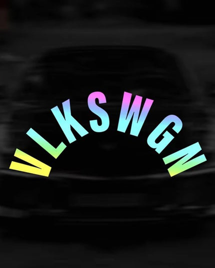 VLKSWGN Rear Wiper Window Car Stickers Vinyl Text Style Decorative Decals Car Styling for Truck Motorbike Helmet Decoration