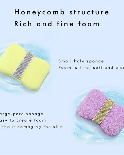 1/4PCS Sponge Soap Bag Bath Cleansing Foaming Net Pouch Body Exfoliating Scrubber Sponges Bathroom Nylon Soap Pocket