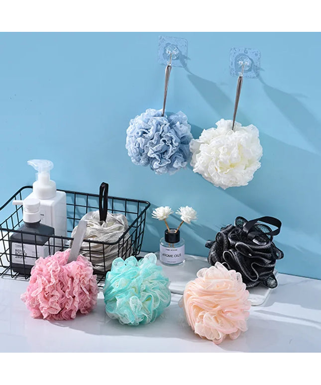 Large sized shower ball does not disperse, scrubbing, ultra soft skincare, foaming, lace bathroom shower, shower flower