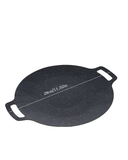 Roasting Round Pans Korean Aluminum Nonstick Grill Top Griddle Pan Bbq Fry Grill Outdoor Cast Iron Barbecue Griddles Grill Pans