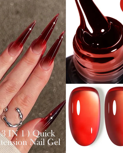 LILYCUTE 15ML Quick Extension Gel Nail Polish Nude Milk White Color Finger Prolong Acrylic Crystal Construction Hard Gel Varnish