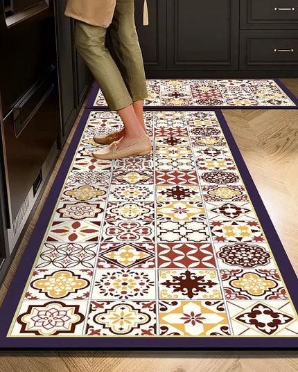 Non-slip Kitchen Mat Long Rugs Crystal Velvet Carpet for Living Room Absorbent Foot Mats Bedroom Doormat Alfombra Small Rugs