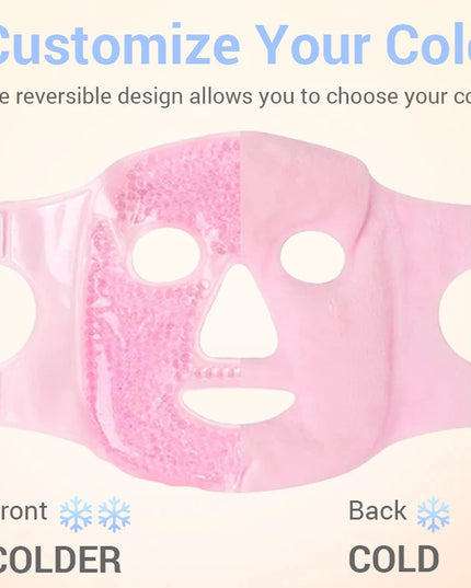 Ice Hot Cold Eye Mask Facial Mask Hot Cold Compress Pack Gel Beads Cold Ice Pack Face Eye Mask Compress Sleeping SPA Beauty Care