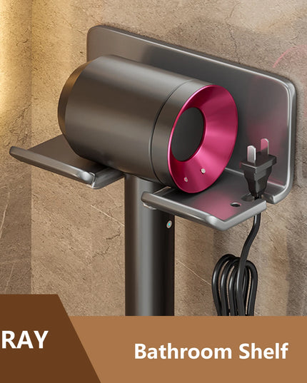 Hair Dryer Holder Wall Dryer Cradle Straightener Stand Hairdryer Organizer Box Toilet Blower Holder Shelf Bathroom Accessories