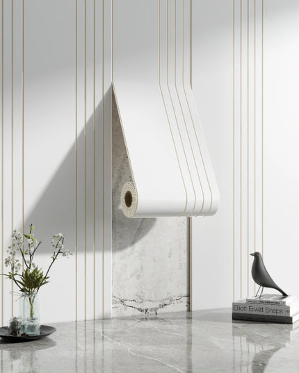 Thickened Roll 3D Stereo Grille Wood Veneer Wall Panel Self-Adhesive Wallpaper Decoration Living Room Background Wall Wall Sticker DIY Cutting