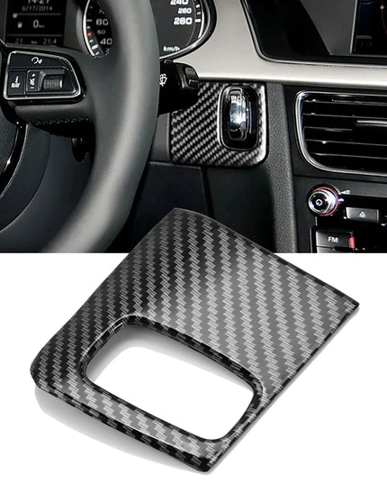 Carbon Fiber For Audi A4 B8 A5 8T3 2009-2016 Car Ignition Key Hole Trim Sticker Decoration Interior Auto Accessories