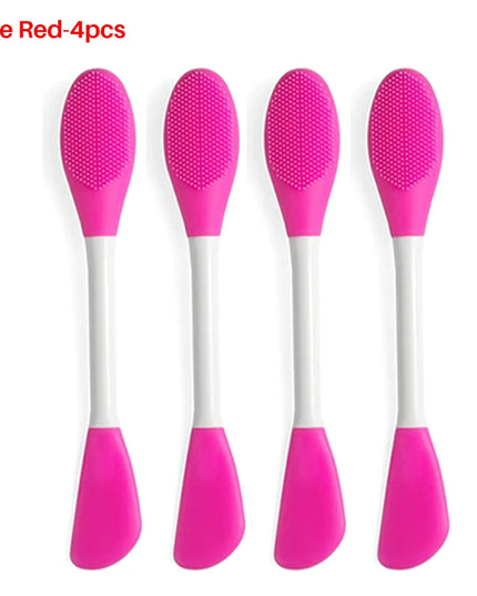 8/4/2pcs Face Brush Set Silicone Facial Mask Applicator Double-head Lotion Spatula Blackhead Face Lip Exfoliator Skin Care Tools