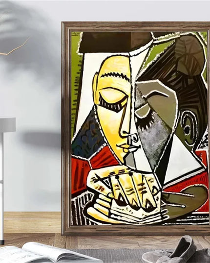 Artist Pablo Picasso Classic Art Canvas Paintings Prints Poster Cubist Style Abstract Character Wall Art Painting for Home Decor