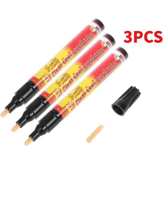 3pcs Car Scratch Repair Remover Pen Car-styling Portable Fix It Pro Clear Coat Applicator Tool Portable Universal Auto Paint Pen