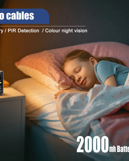 Mini IP Camera Wifi Built in Battery Powered Security Indoor PIR Sensor Wireless Video IP Surveillance 1080P HD Camera With APP