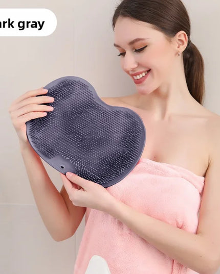 Bath back rubbing magic tool: Silicone anti-slip back pad, foot rubbing pad, silicone foot rubbing magic tool, bathroom foot mas