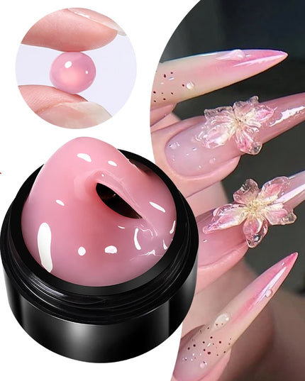 BORN PRETTY 15ml Clear Non Stick Hand Extension Gel 3D Shaping Sculpting Carving Nail Art Solid Hard Gel for Fake Nail