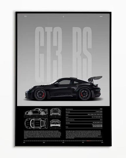 Black & White Famous Cars Posters Classic Car Photography Print Man Cave Canvas Painting Wall Art Pictures for Home Decoration