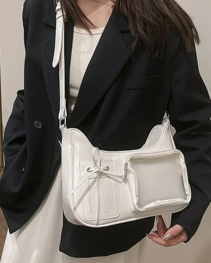 Y2k Harajuku Shoulder Bag Women Korean Transparent Ita Bag School Crossbody Bag Female Japanese Designer Preppy Handbag Purse