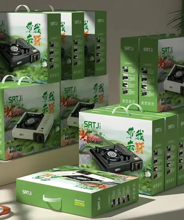 New Outdoor Cassette Stove Portable Outdoor Cass Hot Pot BBQ Gas Stove Household Gas Stove Butane Gas Stove