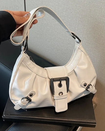 Y2K Retro Pleated Hobo Shoulder Bag for Women Hot Selling Maillard Style Underarm Bag Clutch Handbags for Travel Work Shopping