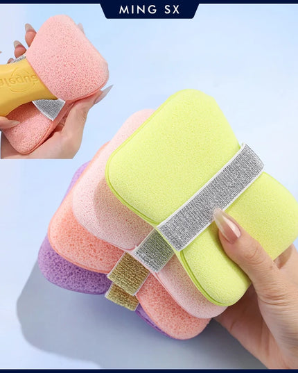 1/4PCS Sponge Soap Bag Bath Cleansing Foaming Net Pouch Body Exfoliating Scrubber Sponges Bathroom Nylon Soap Pocket