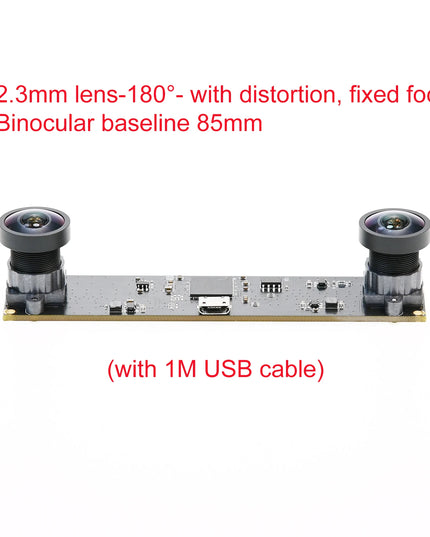 GXIVISION 3D Camera Module 4MP, 30fps Dual Lens  USB Webcam 1080P Synchronous Same Frame,VR Depth Face Detection,3840X1080