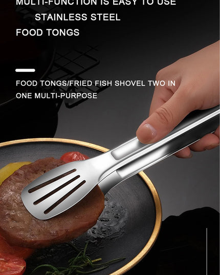 Stainless Steel Food Tongs Barbecue Tongs Meat Salad Steak Food Serving Clip Tweezers Long BBQ Cooking Tongs Kitchen Utensils