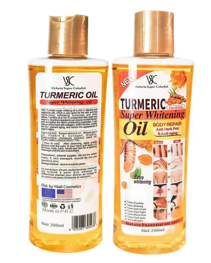 Turmeric Essential Oil Facial Body Massage oil Moisturizing Diffuser Aromatherapy Brightening Smoothing Body Face Skin Care 200m