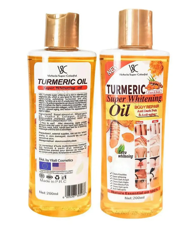 Turmeric Essential Oil Facial Body Massage oil Moisturizing Diffuser Aromatherapy Brightening Smoothing Body Face Skin Care 200m